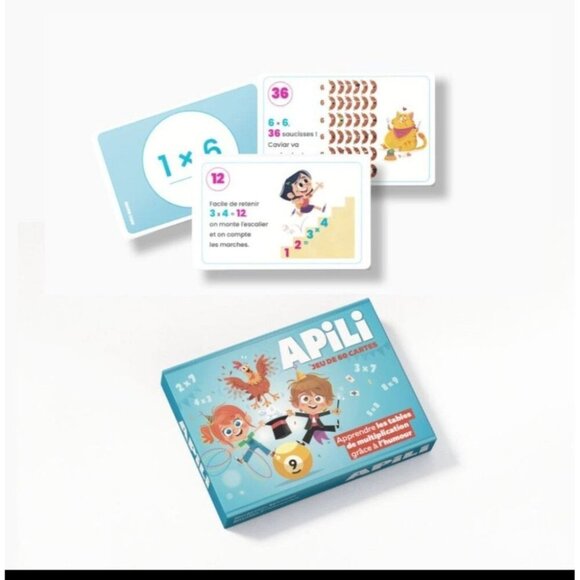 Apili Multiplication Tables 60 Card Set - Picture 2 of 4